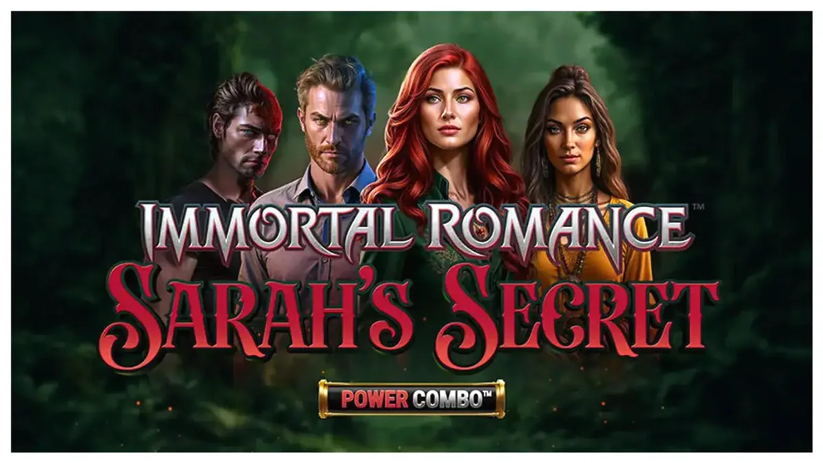 Tampilan visual slot Immortal Romance Sarah’s Secret dengan nuansa gotik dan misterius